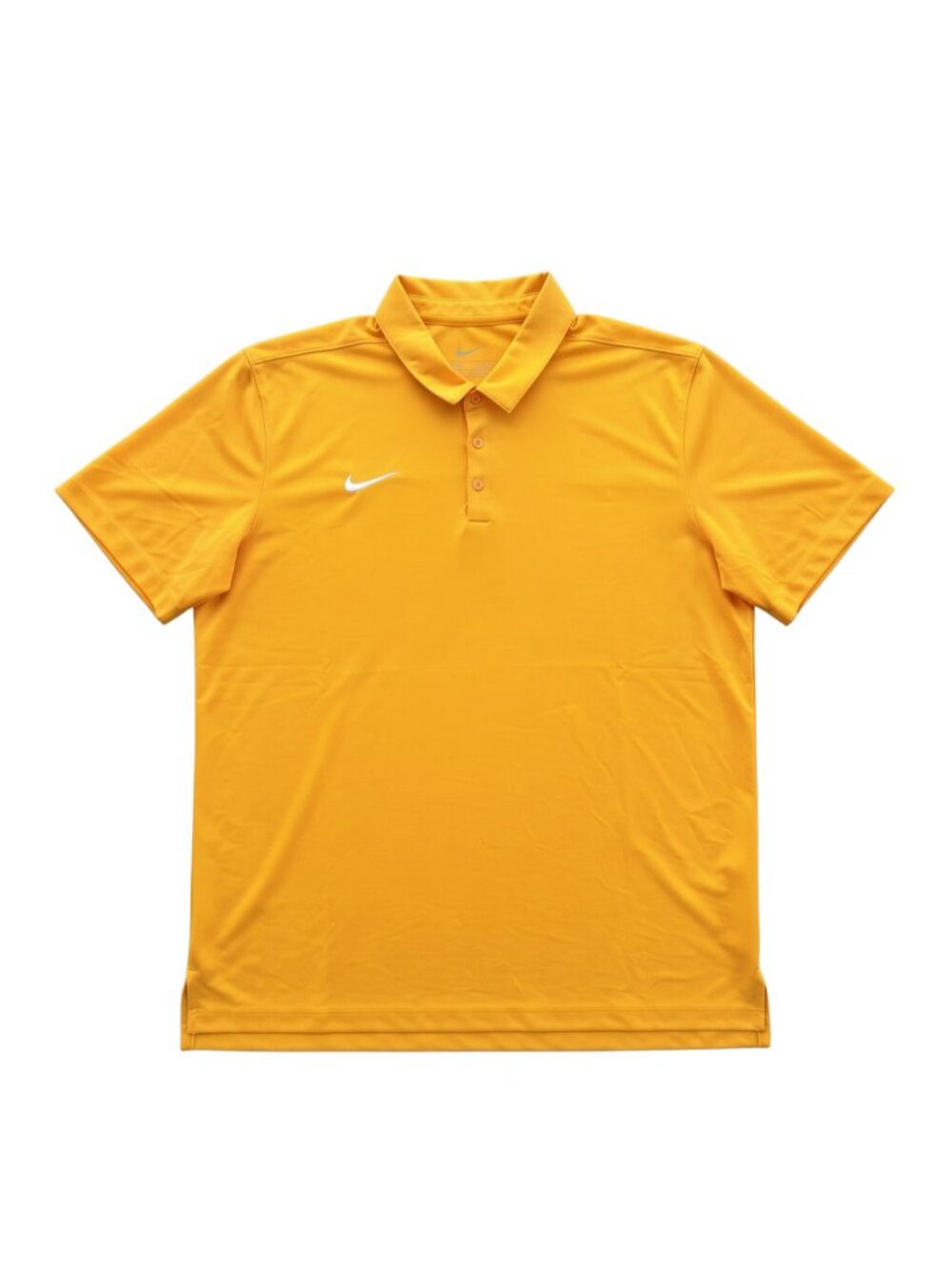 NWOT Nike Mens Dri-FIT Yellow Short Sleeve Golf Polo Shirt 3XL